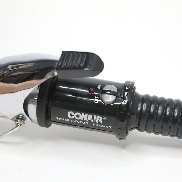 Conair Instant Heat 1.5 inch Curling Iron Chrome Barrel Hairstyle Curls - Picture 5 of 8